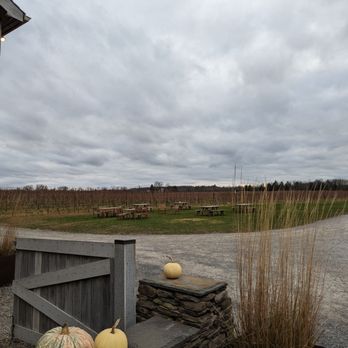 Hermann J. Wiemer Vineyard - two pumpkins on a bench - Wineries Near Me - Dundee, New York