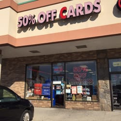 50 Percent Off Cards - Storefront