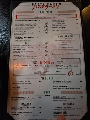 Menu photo 4 pastaRAMEN Montclair, NJ