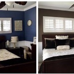 Painted guest room