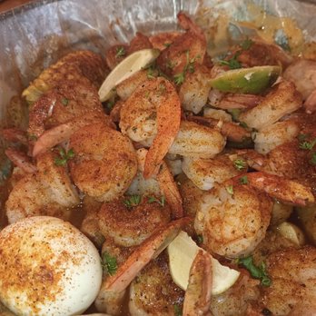 Mr Shrimp - Shrimp boil (1lb) with egg and potatoes - Seafood Near Me - Lake Worth, Florida