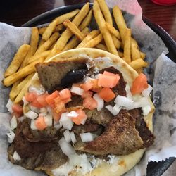 Papa Chubby's - Gyro and fun fries. Real zatziki sauce. Delicious!