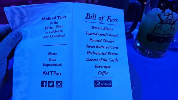 Menu photo 8 Medieval Times Buena Park, CA Menu photo 8 Medieval Times Buena Park, CA
