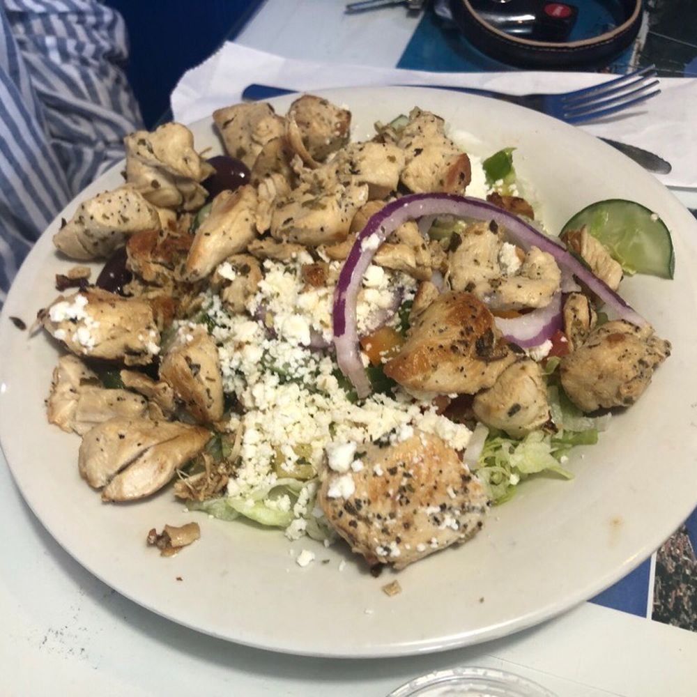 Mad Greek Grill - Greek salad with chicken - Greek Near Me - High Point, North Carolina Mad Greek Grill - Greek salad with chicken - Greek Near Me - High Point, North Carolina