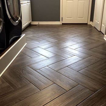 Bonitz Carpets & Flooring - Ceramic Tile installed with a herringbone pattern - Carpeting Near Me - Shrewsbury, Pennsylvania Bonitz Carpets & Flooring - Ceramic Tile installed with a herringbone pattern - Carpeting Near Me - Shrewsbury, Pennsylvania