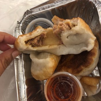 Basil Restaurant - Barely filled bland pan fried pork dumplings - Asian Fusion Near Me - New Haven, Connecticut