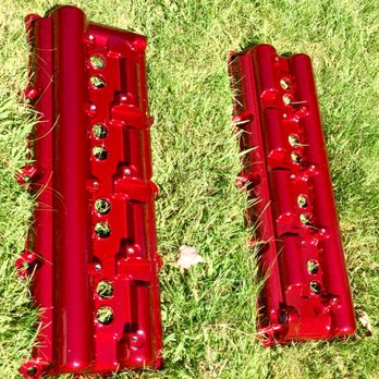 Papke's Customs - Powder coated valve covers.Candy red - Powder Coating Near Me - Swiftwater, Pennsylvania Papke's Customs - Powder coated valve covers.Candy red - Powder Coating Near Me - Swiftwater, Pennsylvania