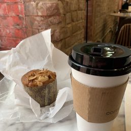 Almond blueberry muffin