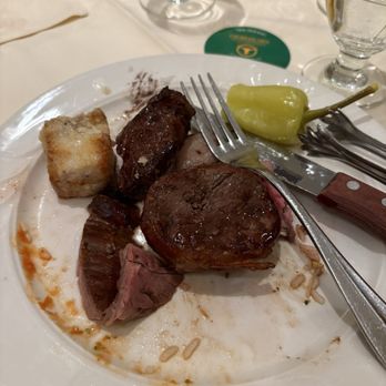 Churrascaria Plataforma - Plus Bacon Wrapped Filet Mignon (sorry for messy plate photo) - Brazilian Near Me - New York, New York