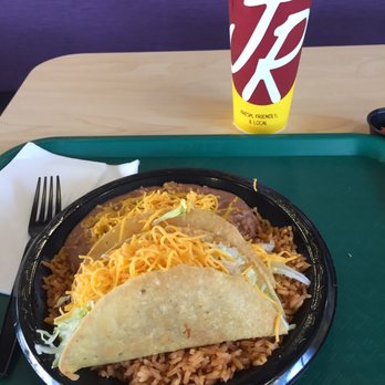 Miguels Jr - Two chicken taco's rice and beans! - Mexican Near Me - Costa Mesa, California Miguels Jr - Two chicken taco's rice and beans! - Mexican Near Me - Costa Mesa, California