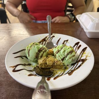Prince Lebanese Grill - Baklava Sundae - Mediterranean Near Me - Arlington, Texas