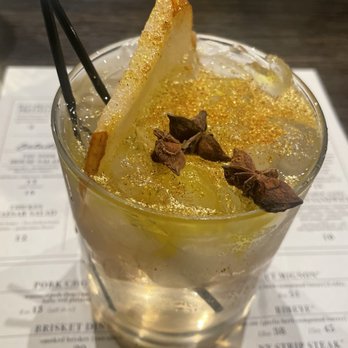 The Nook Smokehouse & Grille - Pear Gin Fizz. With alcohol- or without! - American Near Me - Massillon, Ohio The Nook Smokehouse & Grille - Pear Gin Fizz. With alcohol- or without! - American Near Me - Massillon, Ohio
