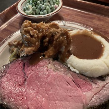 Harry's Hofbrau - Prime rib with stuffing and mashed potatoes and gravy (Saturday) - American Near Me - San Leandro, California