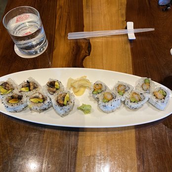 Morimoto Napa - Eel avocado & shrimp tempura maki. - Japanese Near Me - Napa, California Morimoto Napa - Eel avocado & shrimp tempura maki. - Japanese Near Me - Napa, California