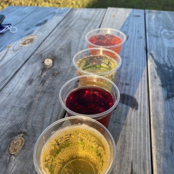 Sly Clyde Ciderworks - 7 oz - pick whatever cider you want! each 7oz is half price of the original pint price. - Cideries Near Me - Hampton, Virginia Sly Clyde Ciderworks - 7 oz - pick whatever cider you want! each 7oz is half price of the original pint price. - Cideries Near Me - Hampton, Virginia
