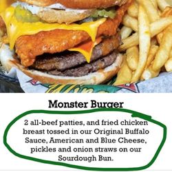 Bayou City Wings - Description of said burger in question.