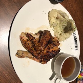 J. Alexander's - Roasted Chicken with Herb Blend with Smashed Potatoes - New American Near Me - Madison, Alabama