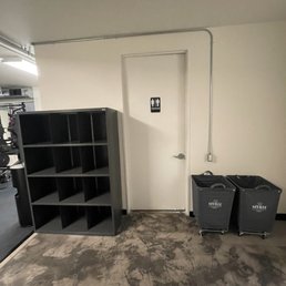 Cubbies, bathroom and towel service Cubbies, bathroom and towel service