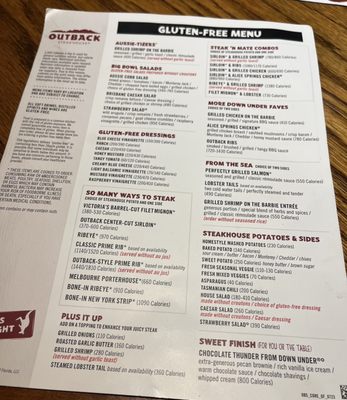 Outback Steakhouse Dinner Menu With Prices: Ultimate Guide 2025