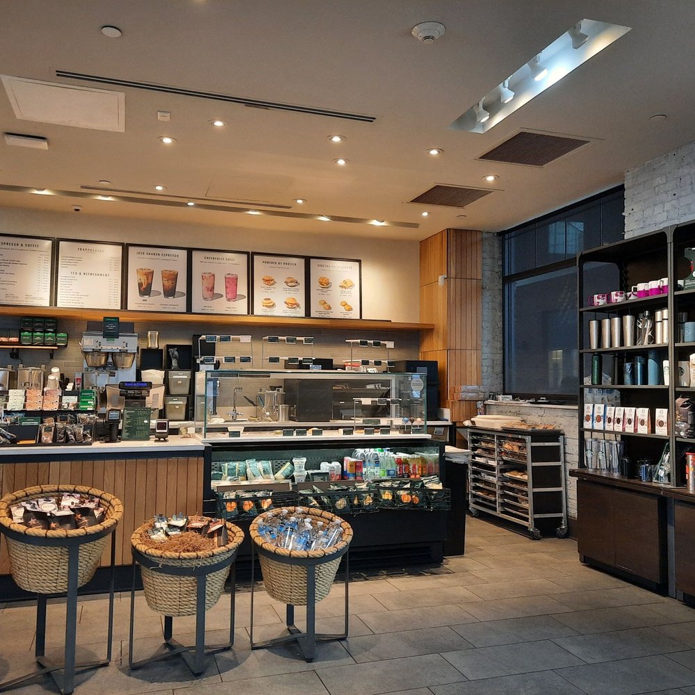 the inside of a coffee shop the inside of a coffee shop