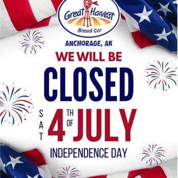 Great Harvest Bread - Anchorage - Closed 4th of July - Bakeries Near Me - Anchorage, Alaska Great Harvest Bread - Anchorage - Closed 4th of July - Bakeries Near Me - Anchorage, Alaska