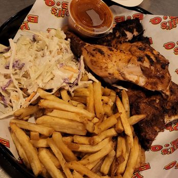 Phil's BBQ - Half chicken half ribs with 2 sides platter - Barbeque Near Me - San Diego, California Phil's BBQ - Half chicken half ribs with 2 sides platter - Barbeque Near Me - San Diego, California
