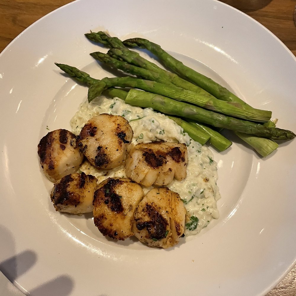 Seasons 52 - Caramelized Grilled Sea Scallops - Wine Bars Near Me - Hanover, New Jersey Seasons 52 - Caramelized Grilled Sea Scallops - Wine Bars Near Me - Hanover, New Jersey