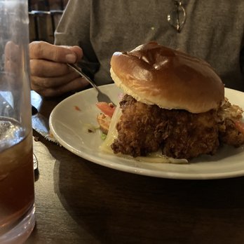 No 5 Bistro and Bar - Fried chicken sandwich, wow! Very moist and huge. The house salad was wonderful along with the chicken chili. - Bars Near Me - Sedalia, Missouri No 5 Bistro and Bar - Fried chicken sandwich, wow! Very moist and huge. The house salad was wonderful along with the chicken chili. - Bars Near Me - Sedalia, Missouri
