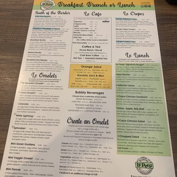 Le Peep - Menu - Breakfast & Brunch Near Me - Littleton, Colorado Le Peep - Menu - Breakfast & Brunch Near Me - Littleton, Colorado