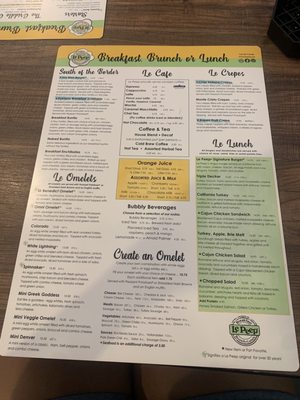 Menu photo 4 Le Peep Littleton, CO Menu photo 4 Le Peep Littleton, CO