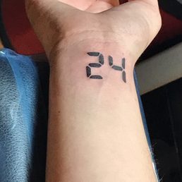 Right after Pierre finished the tattoo Right after Pierre finished the tattoo