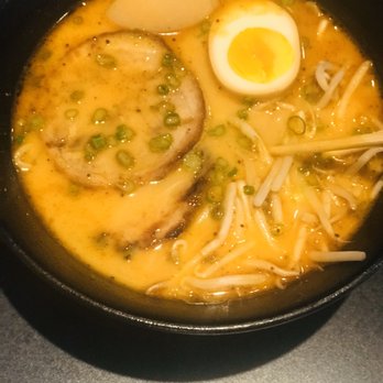 San Sushi - Tonkotsu Ramen with extra spicy - Sushi Bars Near Me - Placentia, California