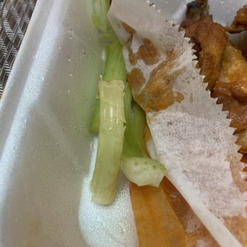 Jacintos Kitchen - Old looking celery 10 Piece Chicken Wings - Mexican Near Me - West Palm Beach, Florida