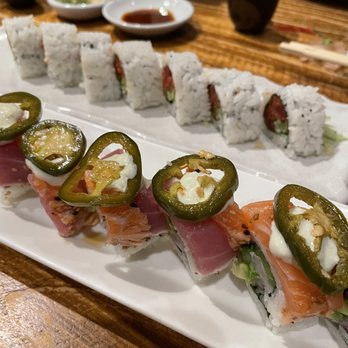 Amakara - Double Jalapeno Roll Spicy Tuna Roll - Sushi Bars Near Me - Dublin, California Amakara - Double Jalapeno Roll Spicy Tuna Roll - Sushi Bars Near Me - Dublin, California