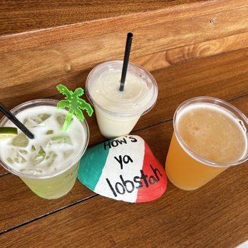 Lazy Lobster - Spicy Big Girl Margarita, 16oz., piña colada, mango harvest beer - Seafood Near Me - East Rockaway, New York