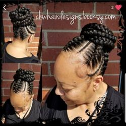 CKW Hair Designs - Feed in up Do