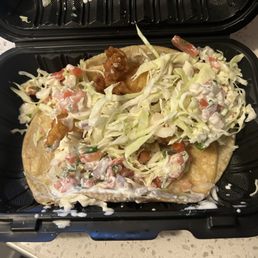 Fish taco to go!
