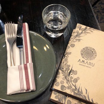 Amaru - Nice place setting - Latin American Near Me - Chicago, Illinois Amaru - Nice place setting - Latin American Near Me - Chicago, Illinois