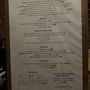 La Alcoba Azul - Menu - Tapas Bars Near Me - Barcelona, B La Alcoba Azul - Menu - Tapas Bars Near Me - Barcelona, B