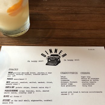 Bluebeard - Daily menu - New American Near Me - Indianapolis, Indiana