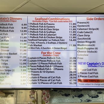 Captain Fish & Chips - Latest menu as of 7/2/2021 - Fish & Chips Near Me - Sacramento, California Captain Fish & Chips - Latest menu as of 7/2/2021 - Fish & Chips Near Me - Sacramento, California