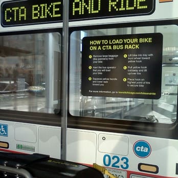 Chicago Transit Authority - Life size Bike loading example ! - Public Transportation Near Me - Chicago, Illinois
