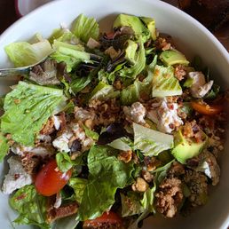 I don't remember the name of this salad, but it also has crunchy granola in it, which makes for the perfect taste. I don't remember the name of this salad, but it also has crunchy granola in it, which makes for the perfect taste.