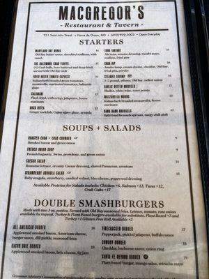 Menu photo 3 MacGregor's Havre De Grace, MD