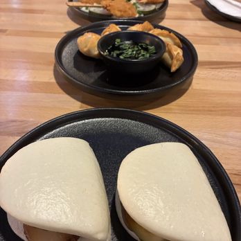 Okiboru Ramen & Tsukemen - Three different apps were shared. All were good but the standouts were the shrimp and bao bun with pork! - Ramen Near Me - Buford, Georgia