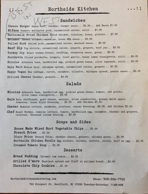 Menu photo 2 Northside Kitchen Westfield, NJ