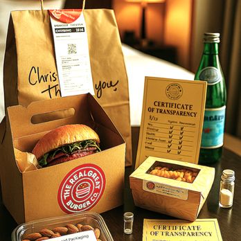 Real Great Burger - Every order, thoughtfully packed -- Certificate of Transparency, plastic-free packaging, and a premium takeout experience. - Burgers Near Me - Miami, Florida Real Great Burger - Every order, thoughtfully packed -- Certificate of Transparency, plastic-free packaging, and a premium takeout experience. - Burgers Near Me - Miami, Florida