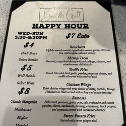 Happy Hour Menu