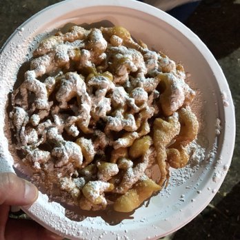 The Dead End Hayride - The one thing that didn't scare us this delicious funnel cake!   Price $5 - Haunted Houses Near Me - Wyoming, Minnesota