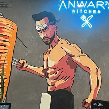 Anwar's Kitchen - Cool wall art - Mediterranean Near Me - Los Angeles, California